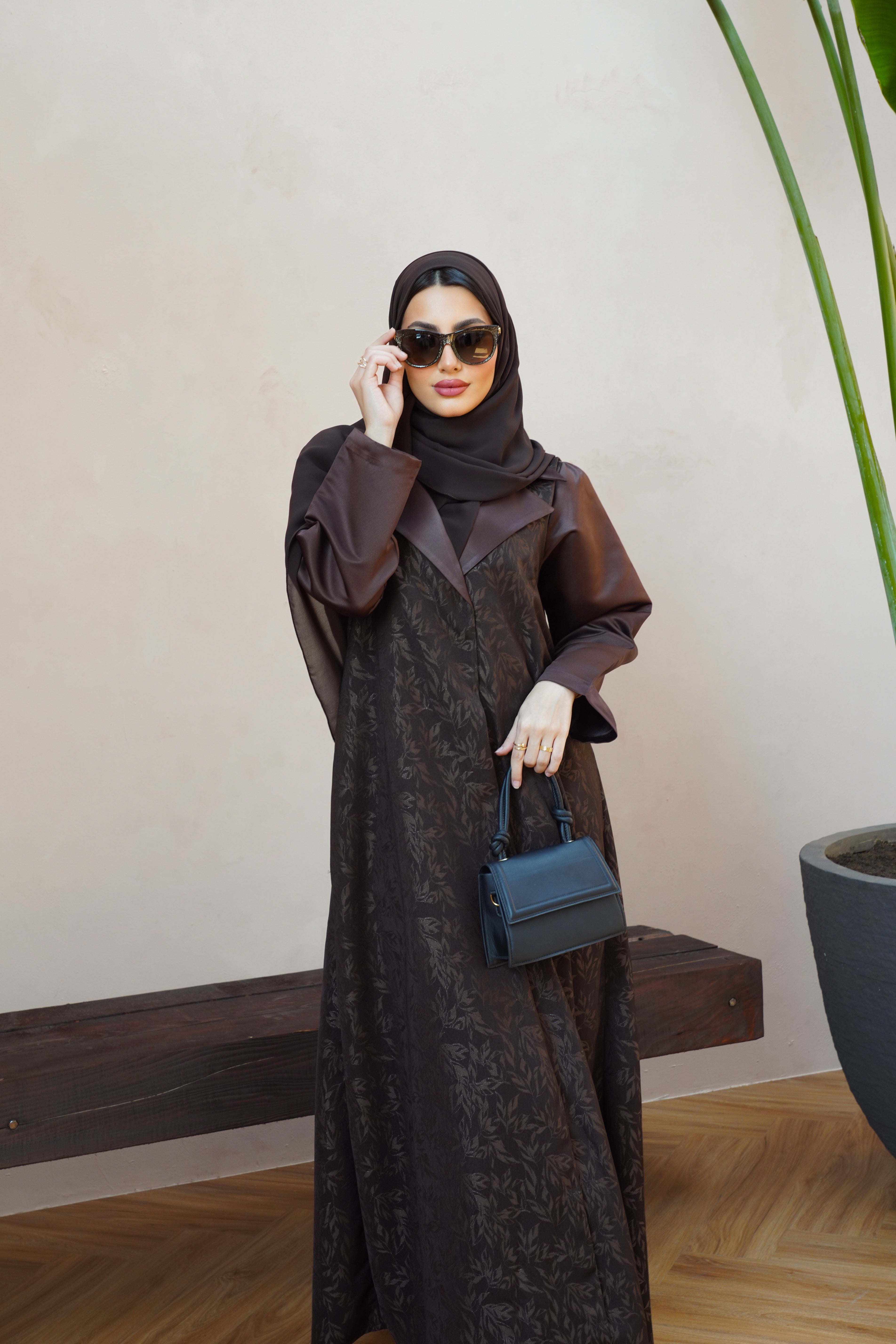 Coral Brown Abaya
