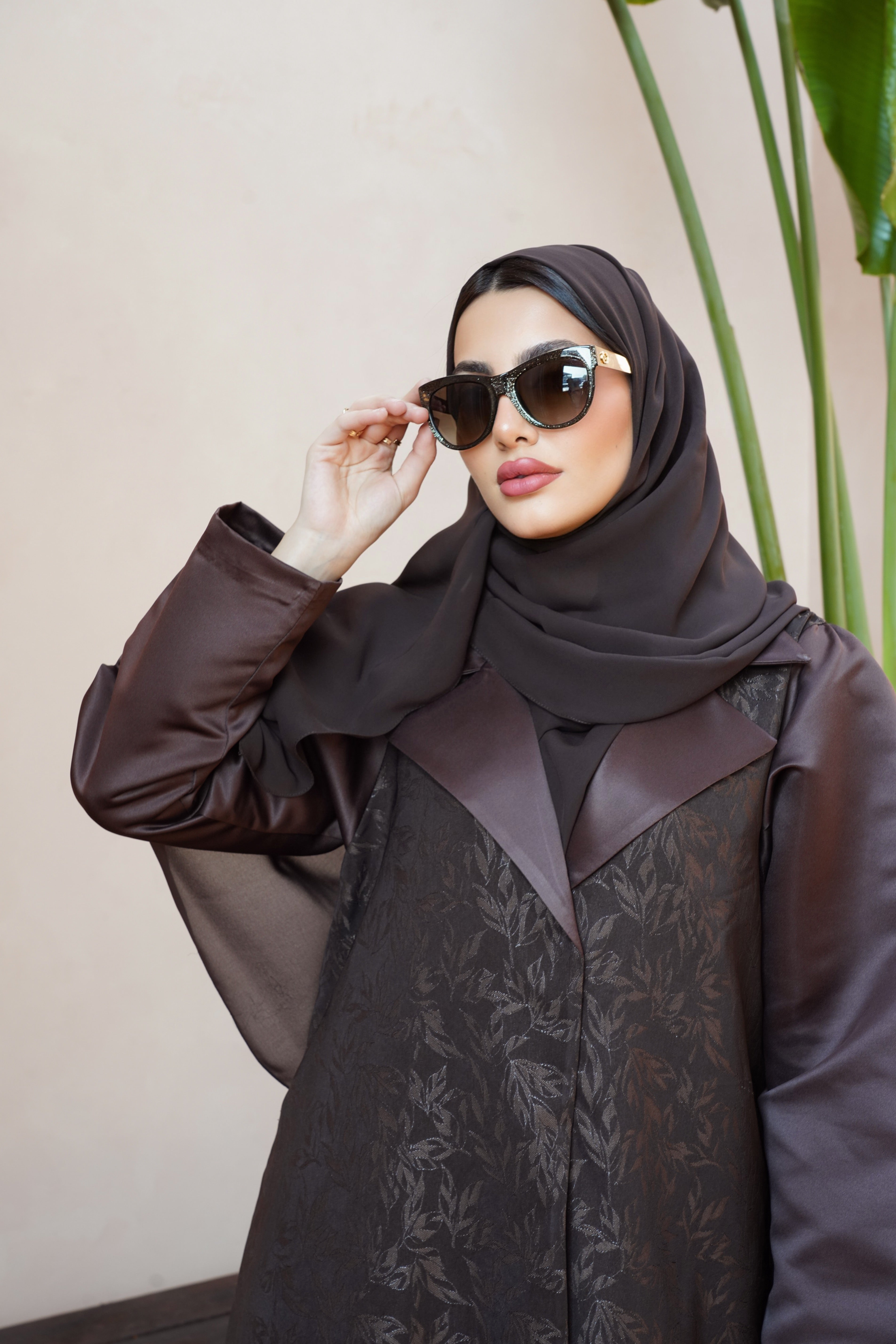 Coral Brown Abaya