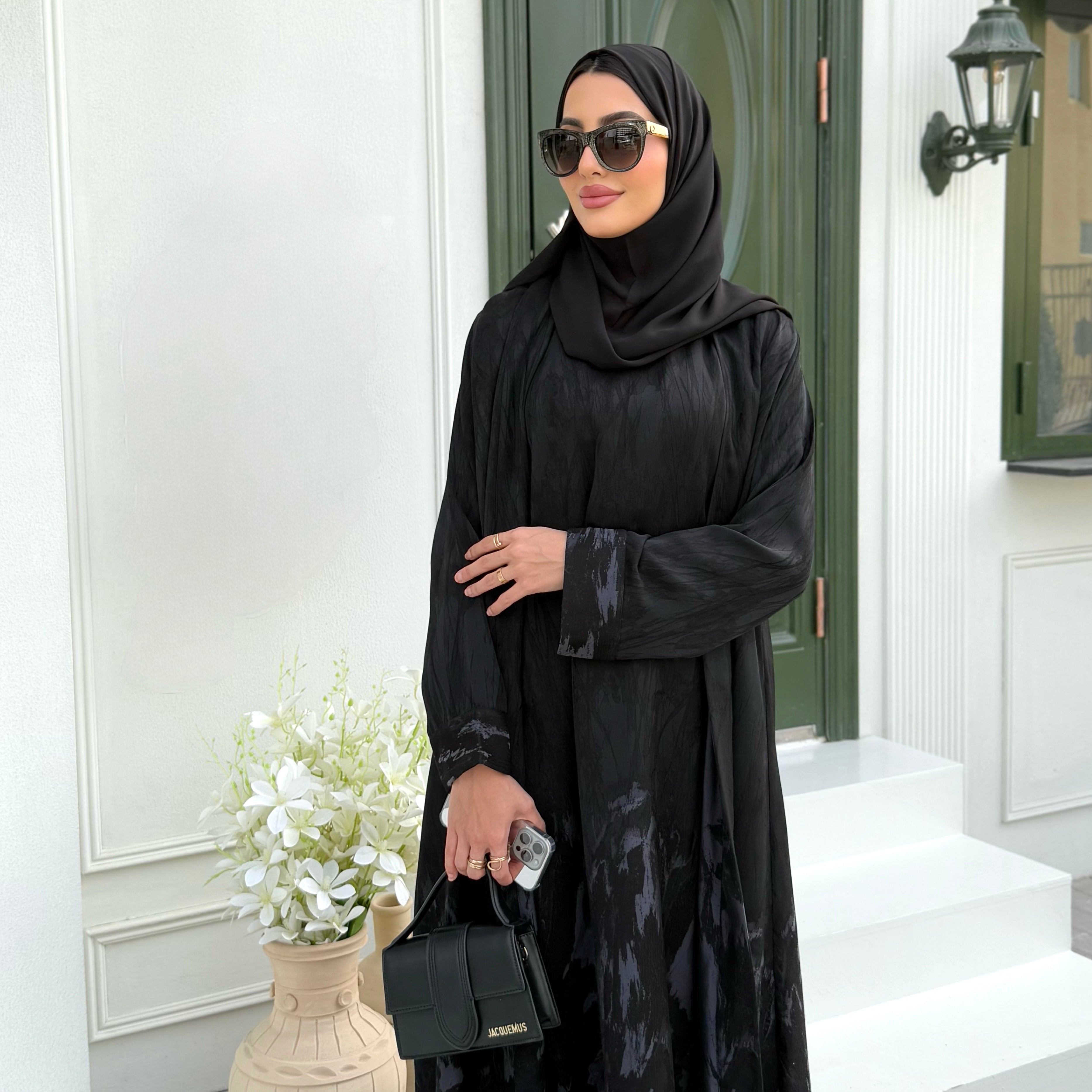 Elara Purple Abaya