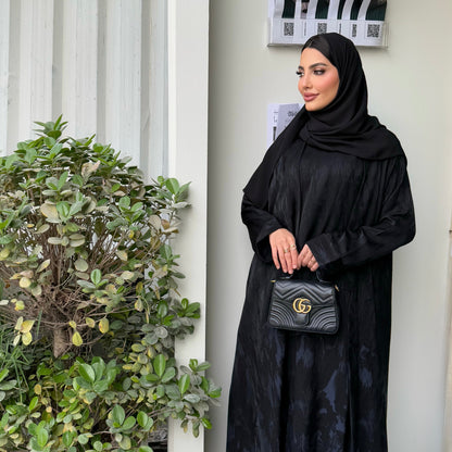 Elara Navy Abaya Fabric