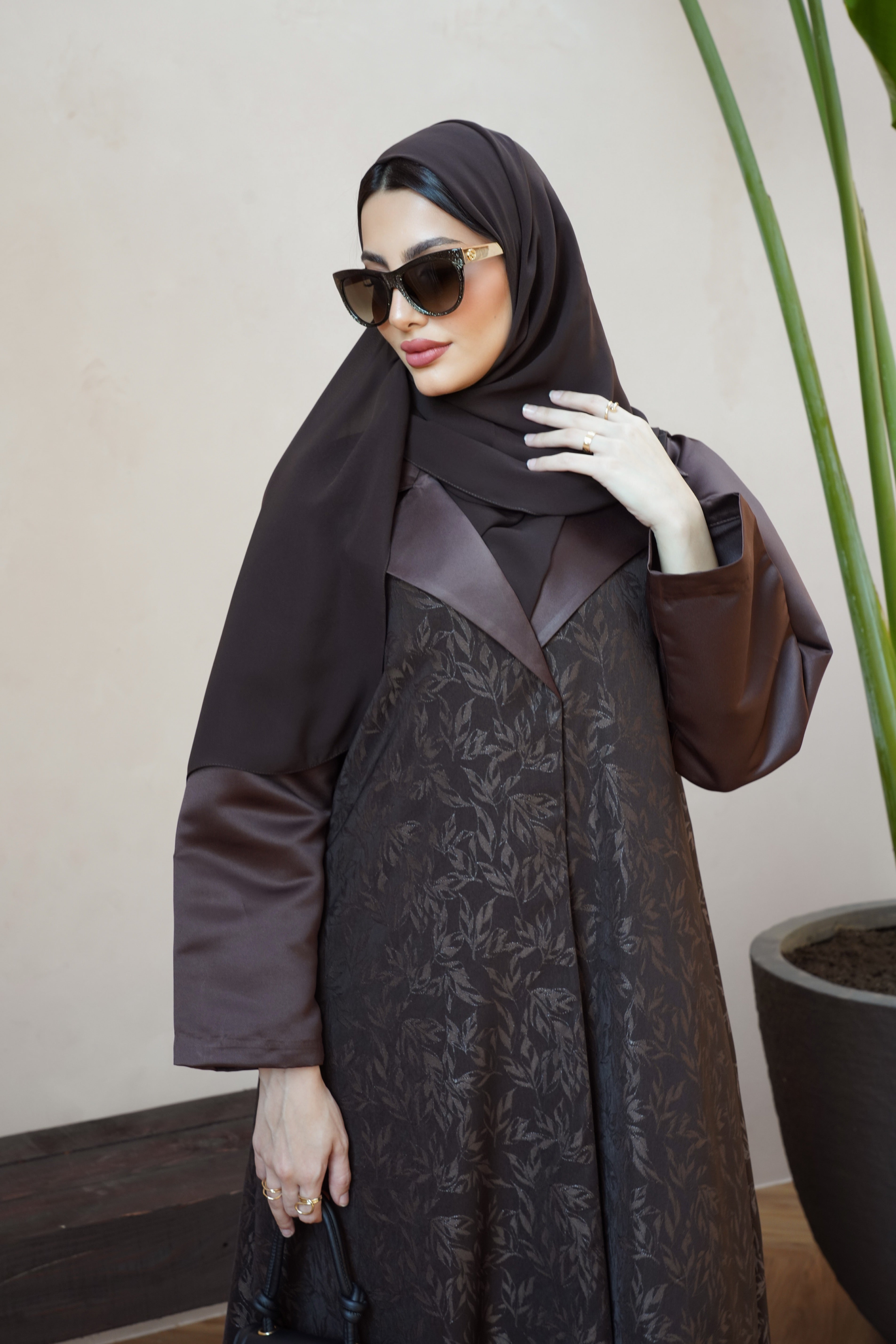 Coral Brown Abaya