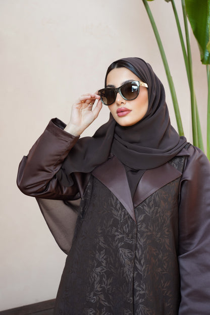 Coral Brown Abaya