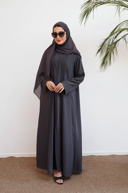 Grace dark grey Abaya